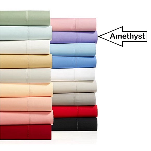 new AMETHYST Charter Club 550 TC 100% Supima Cotton KING Sheet Set fits 18" Deep - Picture 7 of 9